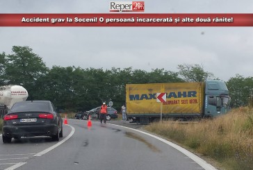 Accident grav la Soceni! O persoană încarcerată și alte două rănite!