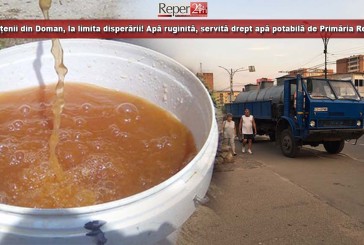 Cetățenii din Doman, la limita disperării! Apă ruginită, servită drept apă potabilă de Primăria Reșița!