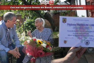 Cea mai longevivă femeie din Banat, sărbătorită la Caransebeș