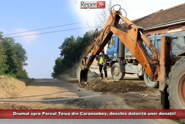 Drumul spre Parcul Teiuș din Caransebeș, deschis datorită unei donații!