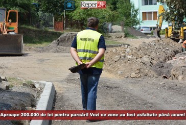 Aproape 200.000 de lei pentru parcări! Vezi ce zone au fost asfaltate până acum!