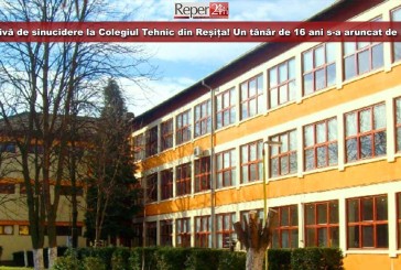 Tentativă de sinucidere la Colegiul Tehnic din Reșița! Un tânăr de 16 ani s-a aruncat de la etaj!