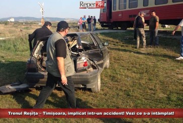 Trenul Reșița – Timișoara, implicat într-un accident! Vezi ce s-a întâmplat!