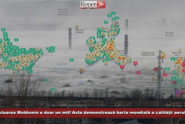 Poluarea Moldomin e doar un mit! Cel puțin asta demonstrează harta mondială a calității aerului!