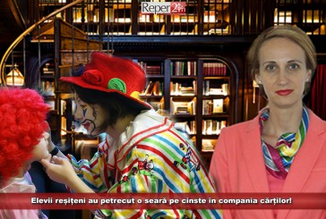 Noapte albă cu povești și jocuri! Elevii reșițeni au petrecut o seară pe cinste în compania cărților!