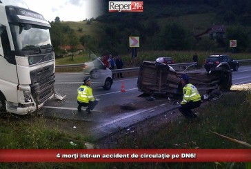 4 morţi într-un accident de circulaţie pe DN6!