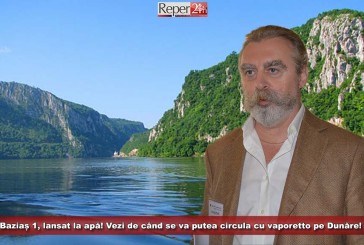 Baziaș 1, lansat la apă! Vezi de când se va putea circula cu vaporetto pe Dunăre!