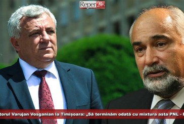 Senatorul Varujan Vosganian la Timișoara: „Să terminăm odată cu mixtura asta PNL – PD-L!“