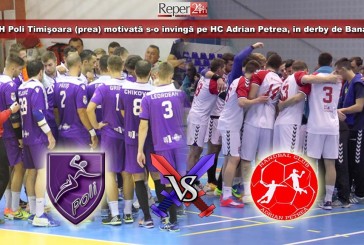 CH Poli Timişoara (prea) motivată s-o învingă pe HC Adrian Petrea, în derby de Banat!