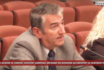 De la anonim la vedetă: consilier județean, deranjat de prezența jurnaliștilor la ședințele forului!