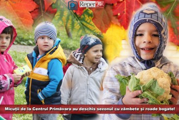 Toamnă cu iz de primăvară la Reșița! Micuții de la Centrul Primăvara au deschis sezonul cu zâmbete și roade bogate!