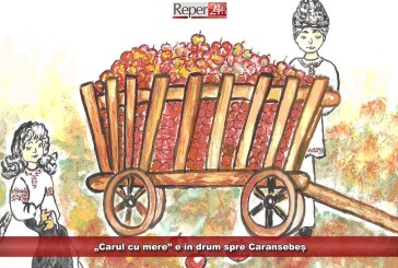 „Carul cu mere” e în drum spre Caransebeș