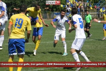 FC Caransebeș, trei gafe, trei goluri… CSM Râmnicu Vâlcea – FC Caransebeş 3-0 (0-0)!