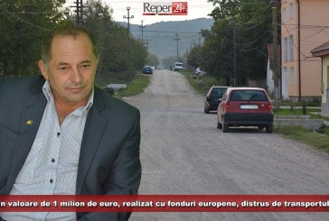 Drum în valoare de 1.000.000 de euro, realizat cu fonduri europene, distrus de transportul greu!