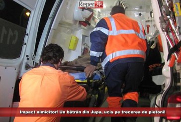 Impact nimicitor! Un bătrân din Jupa, ucis pe trecerea de pietoni!
