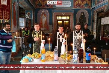 Întâlnire de suflet la Anina! Foștii mineri din oraș, reuniți cu ocazia Sfintei Varvara!