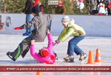 START la patine și distracție pentru reșițeni! Astăzi se deschide patinoarul!