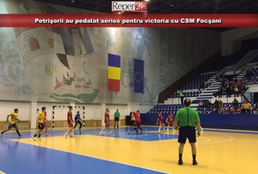 Petrişorii au pedalat serios pentru victoria cu CSM Focşani