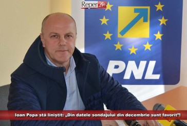 Ioan Popa stă liniștit: „Din datele sondajului din decembrie sunt favorit”!