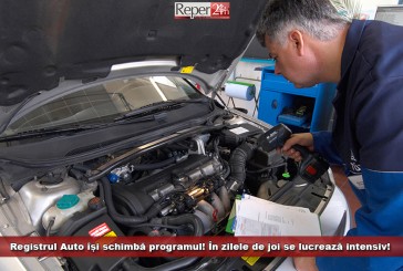 Registrul Auto își schimbă programul ! În zilele de joi se lucrează intensiv !