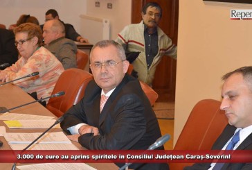 3.000 de euro au aprins spiritele în Consiliul Județean Caraș-Severin!