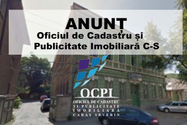 ANUNȚ OCPI CARAȘ-SEVERIN