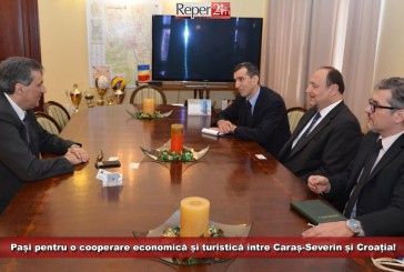 Pași pentru o cooperare economică și turistică între Caraș-Severin și Croația! Ambasadorul Croaţiei, la Reșița și Caransebeş!