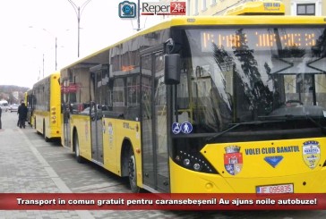 Transport în comun gratuit pentru caransebeșeni! Au ajuns noile autobuze!