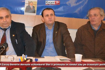 PRM Caraș-Severin dorește schimbare! Dar îi primește în rândul său pe traseiștii politici!