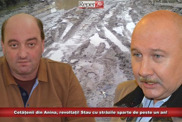 Cetățenii din Anina, revoltați! Stau cu străzile sparte de peste un an! Vezi ce spune edilul Românu, dar și reprezentanții Aquacaraș!