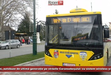 De luni, autobuze de ultimă generație pe străzile Caransebeșului: cu sistem wireless și GPS!