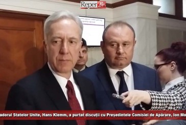 Ambasadorul Statelor Unite, Hans Klemm, a purtat discuții cu Președintele Comisiei de Apărare, Ion Mocioalcă