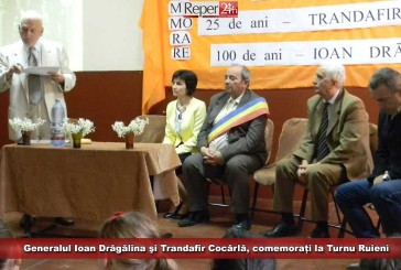 Generalul Ioan Drăgălina şi Trandafir Cocârlă, comemorați la Turnu Ruieni