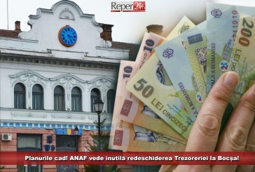 Planurile cad! ANAF vede inutilă redeschiderea Trezoreriei la Bocșa!