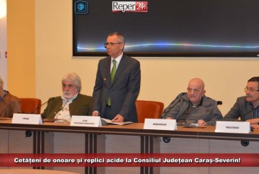 Cetățeni de onoare și replici acide la Consiliul Județean Caraș-Severin!