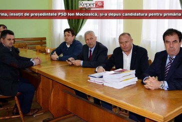 Ioan Crina, însoțit de președintele PSD Ion Mocioalcă, și-a depus candidatura pentru primăria Reșița!