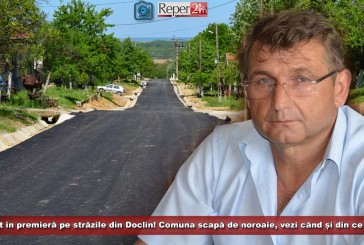 Asfalt în premieră pe străzile din Doclin! Comuna scapă de noroaie, vezi când și din ce bani!