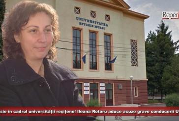 Demisie în cadrul universității reșițene! Ileana Rotaru aduce acuze grave conducerii UEM!