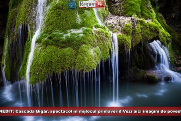 INEDIT: Cascada Bigăr, spectacol în mijlocul primăverii! Vezi aici imagini de poveste!