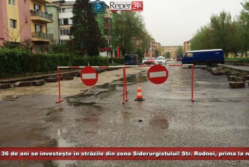 După 36 de ani se investește în străzile din zona Siderurgistului! Str. Rodnei, prima la număr!