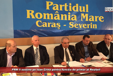 PRM îl susține pe Ioan Crina pentru funcția de primar al Reșiței!
