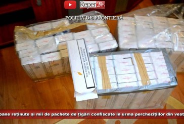 9 persoane reținute și mii de pachete de țigări confiscate în urma perchezițiilor din vestul țării!