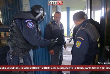 Vameși din vestul țării, în vizorul DIICOT și DGA! Zeci de percheziții în Timiș, Caraș-Severin și Hunedoara!