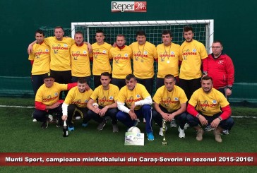 Munti Sport, campioana minifotbalului din Caraș-Severin în sezonul 2015-2016!