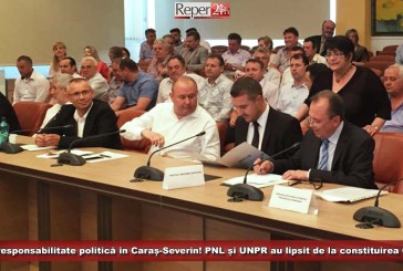Iresponsabilitate politică în Caraș-Severin! PNL și UNPR au lipsit de la constituirea Consiliului Județean