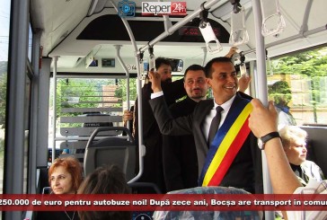 250.000 de euro pentru autobuze noi! După zece ani, Bocșa are transport în comun!