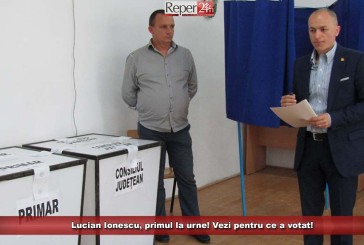 Lucian Ionescu, primul la urne! Vezi pentru ce a votat!