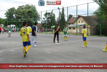 Ziua Copilului, încununată cu inaugurarea unei baze sportive, la Bocșa!