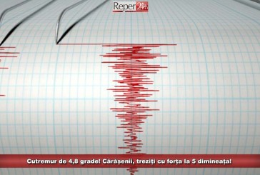 Cutremur de 4,8 grade! Cărășenii, treziți cu forța la 5 dimineața!