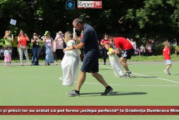 Tăticii și piticii lor au arătat că pot forma „echipa perfectă“ la Grădinița Dumbrava Minunată!